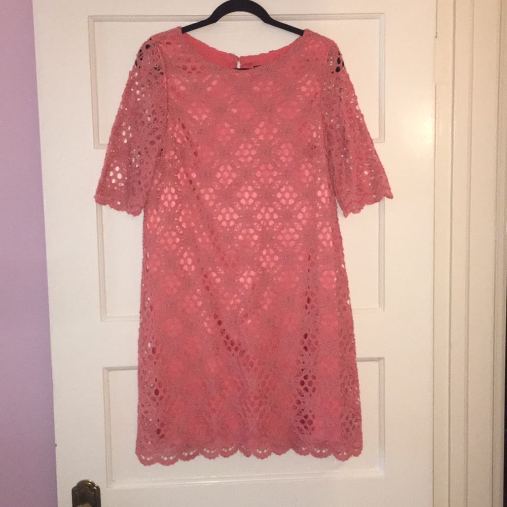 JAX Lace Overlay Dress